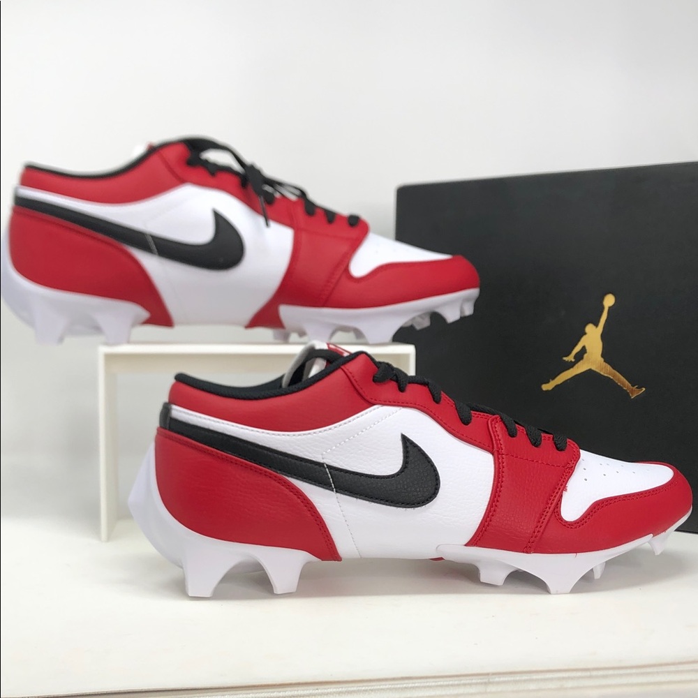 Nike Air Jordan 1 Low TD Chicago FJ6245-106 Men’s Football Cleats - Size 14